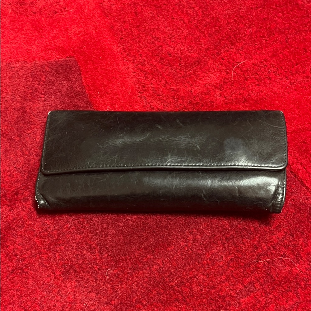 Black Softest Leather Wallet by Hobo International